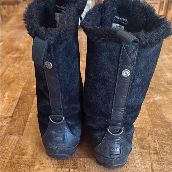 The North Face Black Winter Rain Boots with Lace-Up Design - Picture 3 of 4